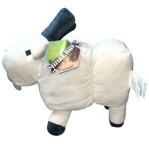 Minecraft Plush Goat Pillow Buddy 16” Polyester Ages 3+ Soft Stuffed